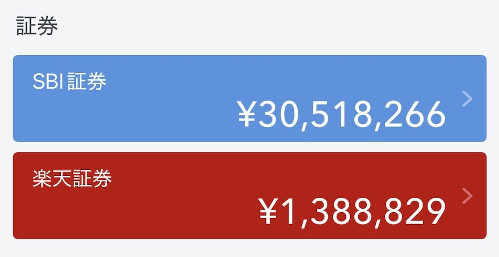 2025年8月の証券口座の資産総額