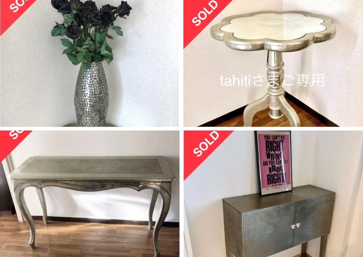 メルカリで売却したインテリア雑貨