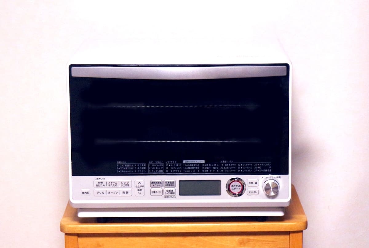 手放したオーブンレンジ