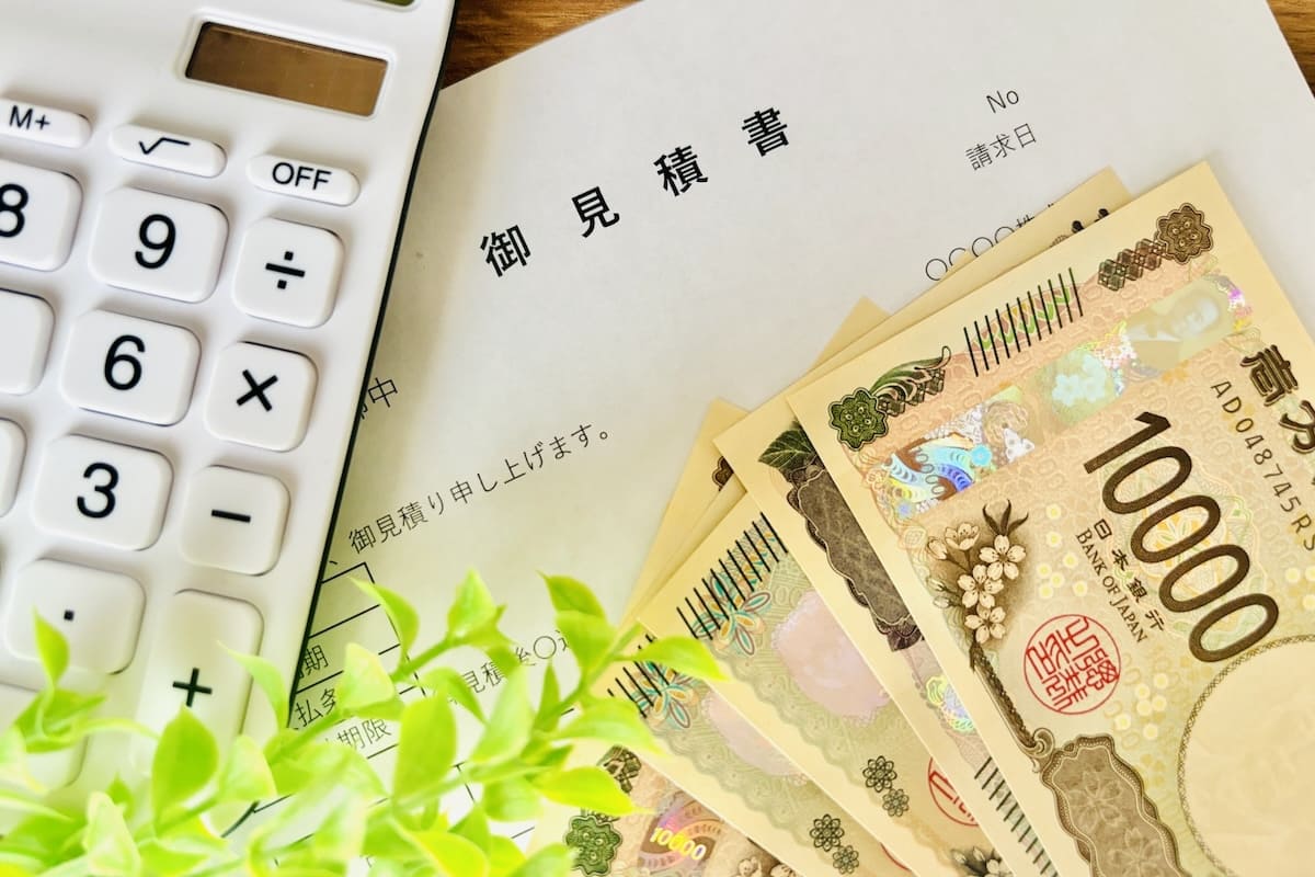 探偵の浮気調査の見積書と費用のイメージ